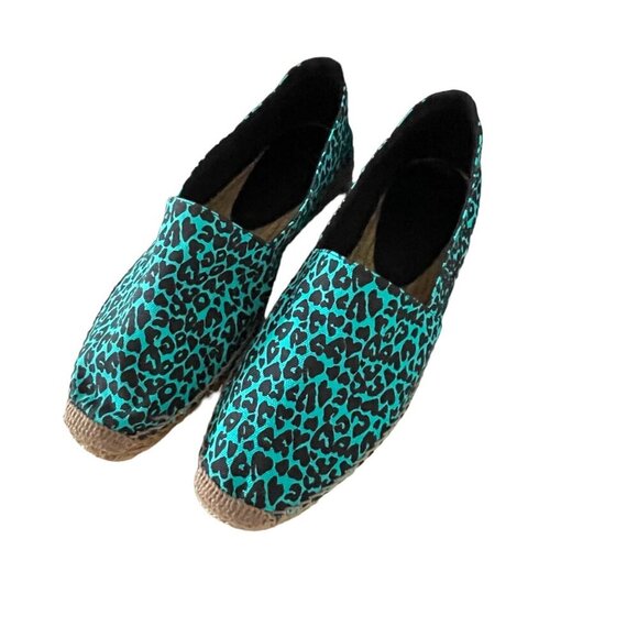 YSL Saint Laurent 605951 Men's Blue Fabric Olona Stampa Espadrille Shoes, 41, 44 - Picture 3 of 14